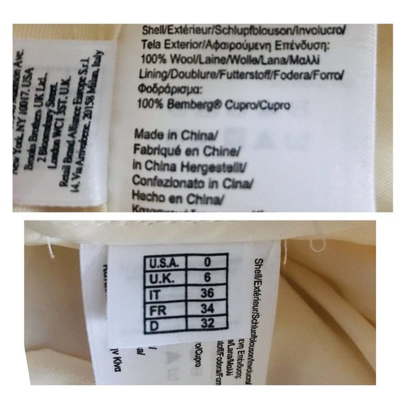 Brooks Brothers | Caroline Fit Wool Trouser Womens Petites 0P Beige Straight - Picture 12 of 12